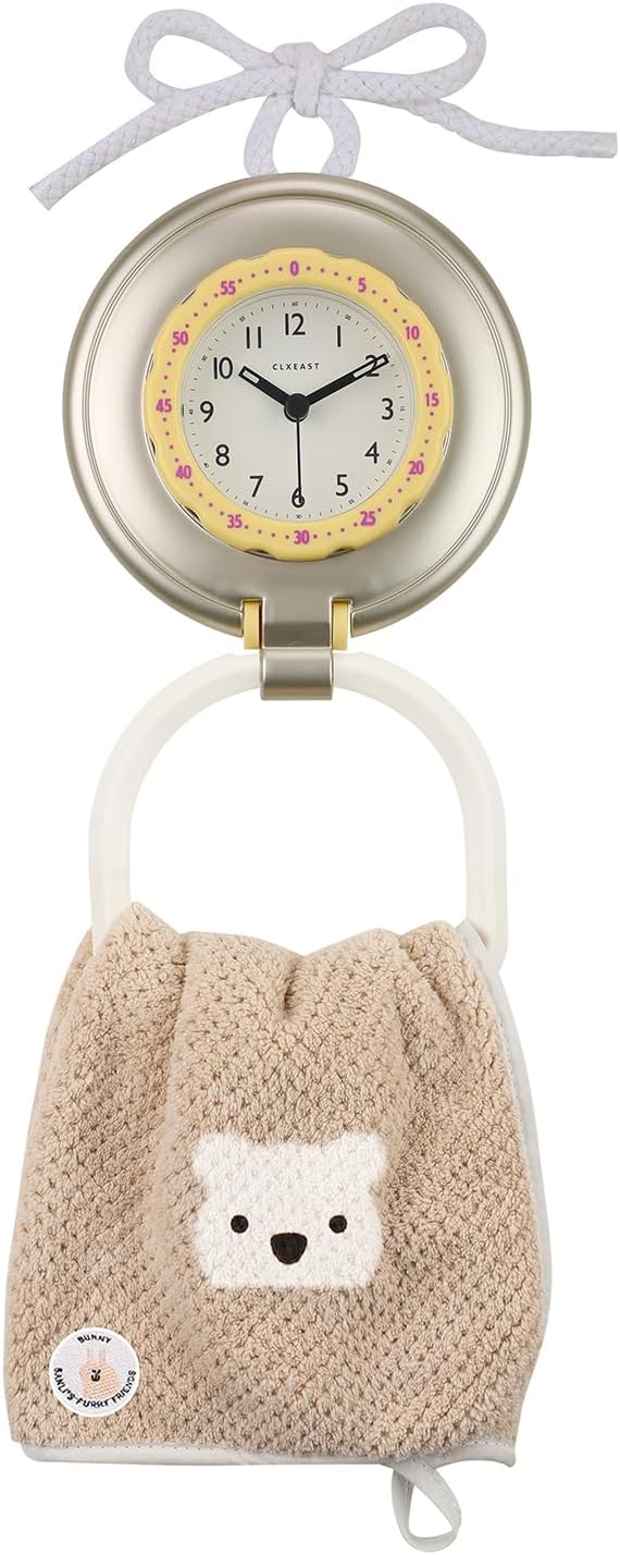 CLXEAST Original Real Moving Gear Wall Clock Modern,Industrial Steampunk Big Wall Clock for Farmhouse Living Room Decor+Waterproof Outdoor Indoor Table Clocks for Bathroom