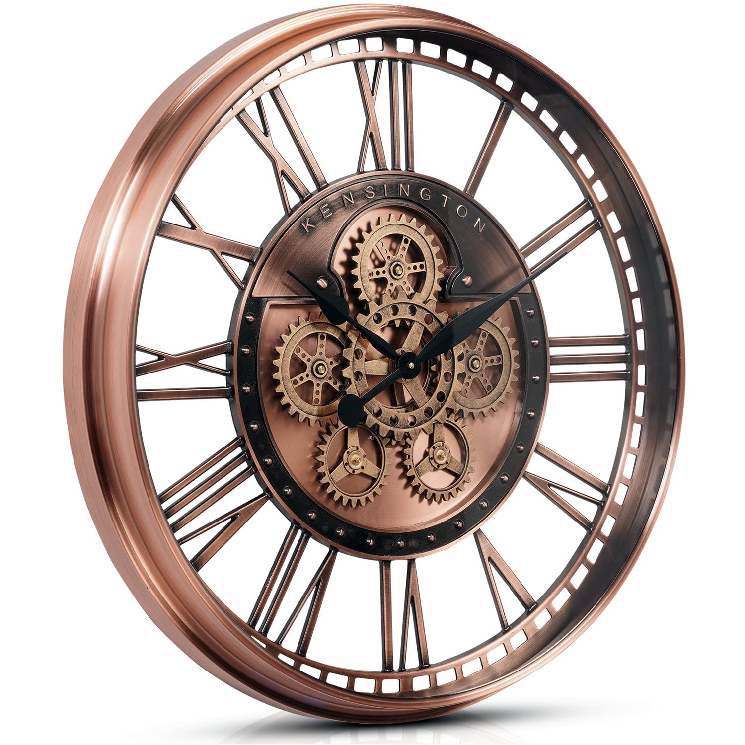 clock gears CLXEAST Oversized Moving Gears Wall Clock,Industrial Rustic Vintage Ro – GEAR WALL CLOCK