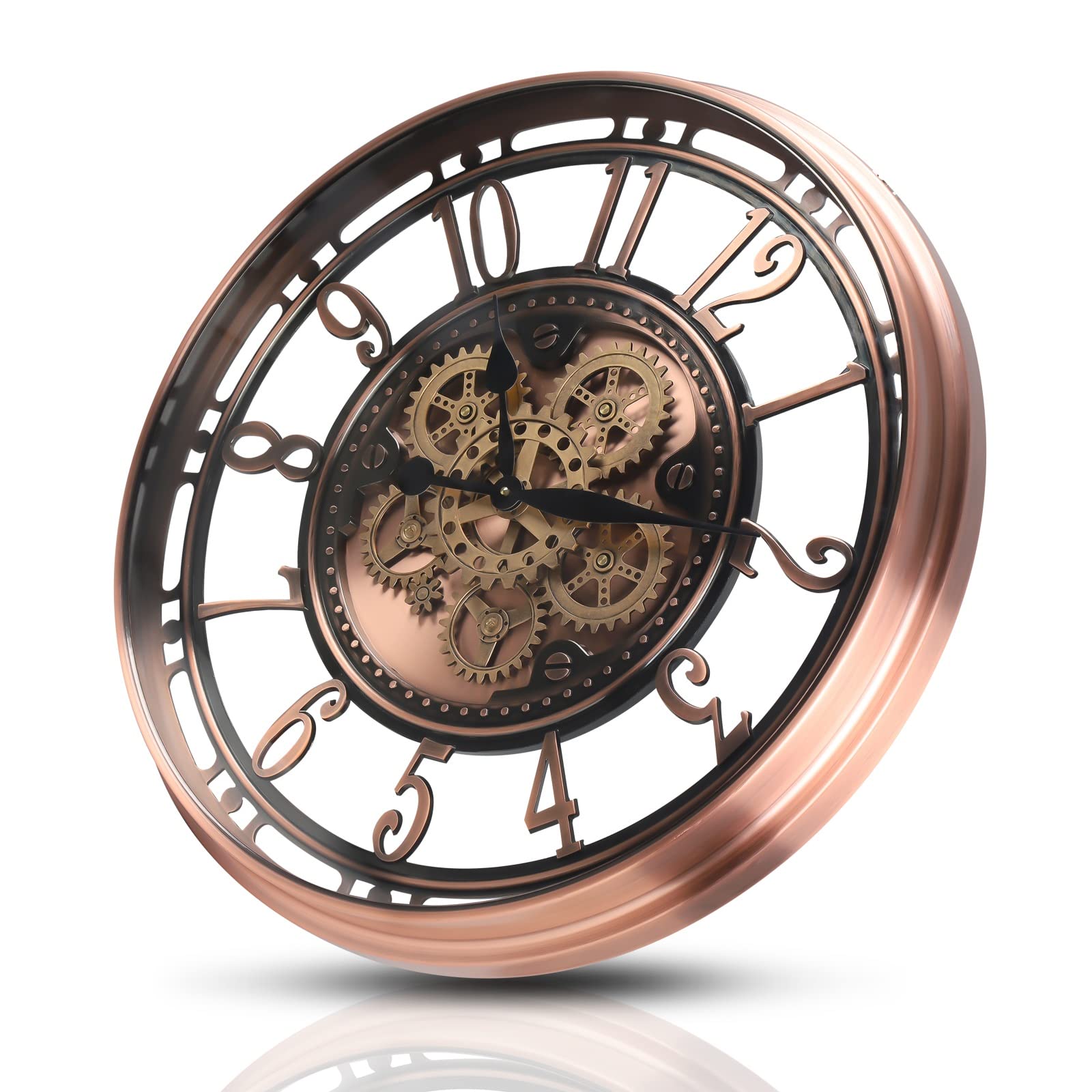 Industrial Steampunk Outdoor Clocks The Range With Rotating Gear