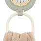 CLXEAST Waterproof Outdoor Indoor Kid's Bathroom Shower Wall Clock,Silent Non Ticking Battery Operated Small Table Desk Clocks for Living Room Decor,Stonewash Blue (White Rope Included)