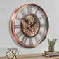 CLXEAST Original Real Moving Gear Wall Clock Modern,Industrial Steampunk Big Wall Clock for Farmhouse Living Room Decor+Waterproof Outdoor Indoor Table Clocks for Bathroom
